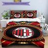 3pcs A-AC Milan Design Cover Set - HD Printed Bedding with 1 Cover and 2 Pillowcases - Perfect for Home and Dorm Decor