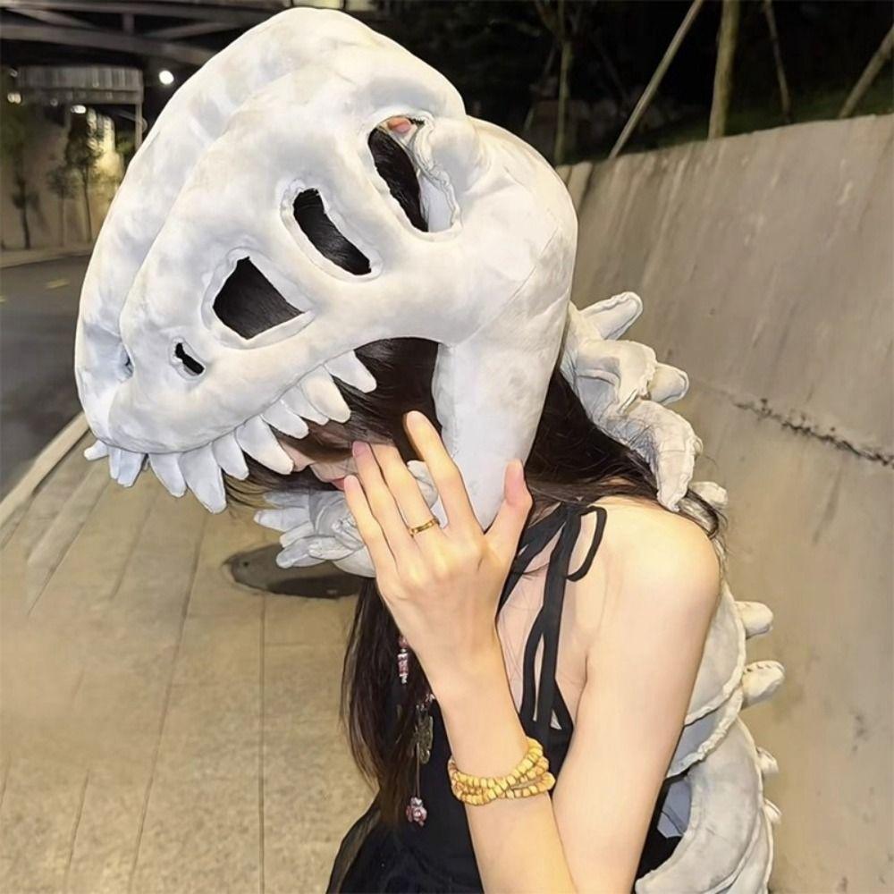 Wearable Dinosaur Skeleton Mask Dinosaur Skeleton Cos Props  Christmas Celebration