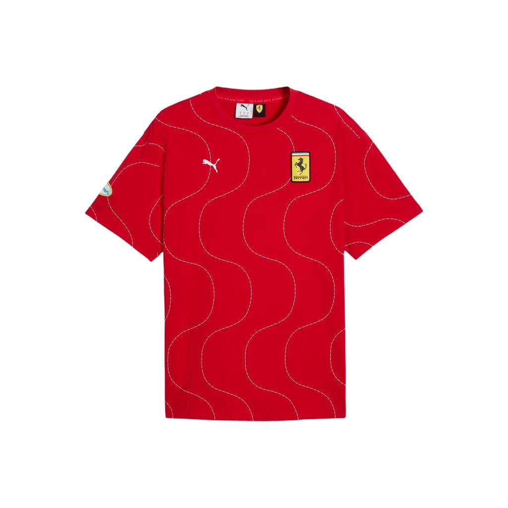 Puma Мужская футболка с коротким рукавом Scuderia Ferrari Monza в стиле ретро