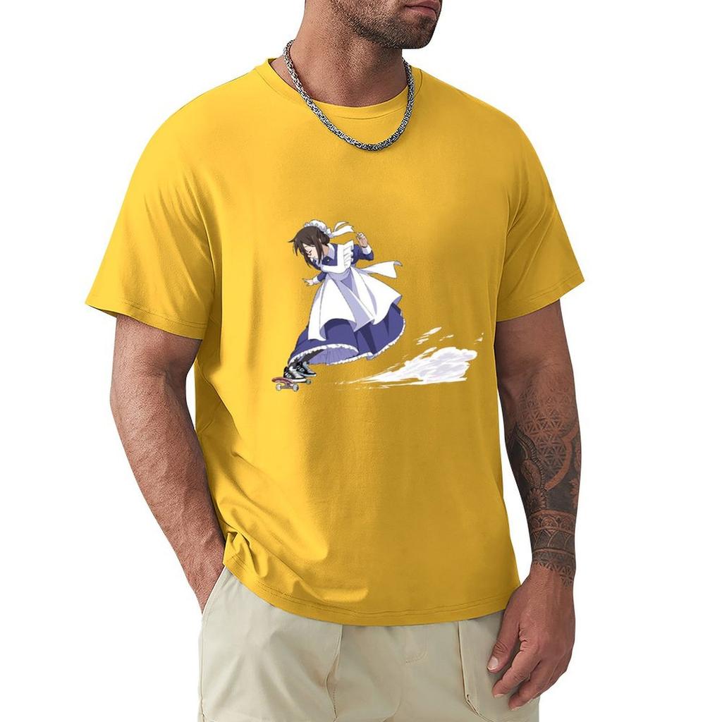 Skate Board Maid T-Shirt Graphic Tee Shirt Anime Tshirt Shirts Graphic Tee Men