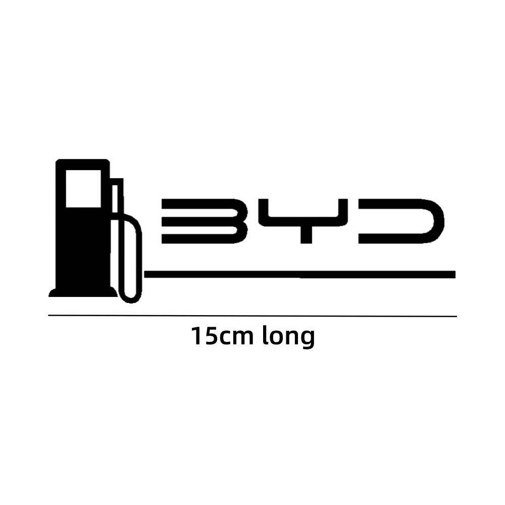 Наклейка на лючок бензобака автомобиля для BYD ATTO 3 Dolphin Seal Han Yuan Plus Лазерная светоотражающая наклейка на порт зарядки Аксессуары