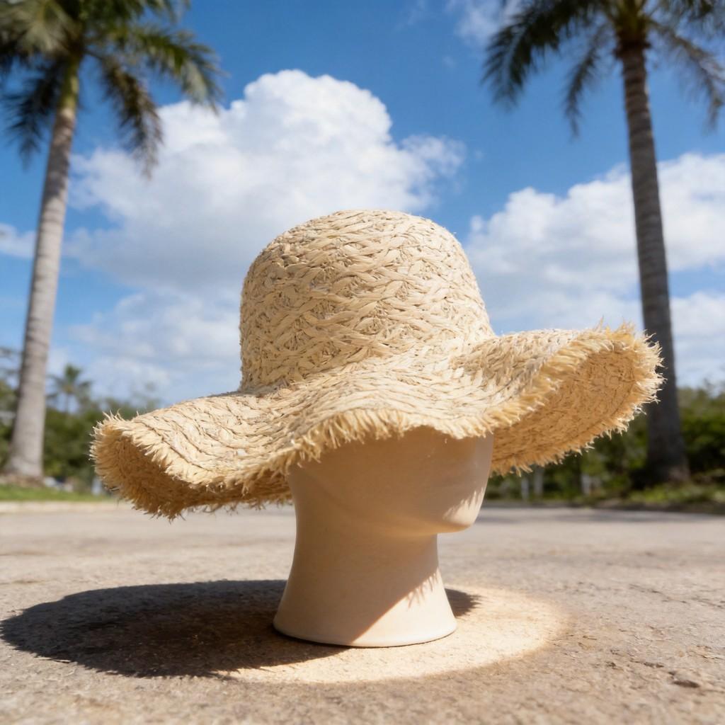 Summer Straw Hat For Women With Wide Brim And Sunshade For Outdoor Activities