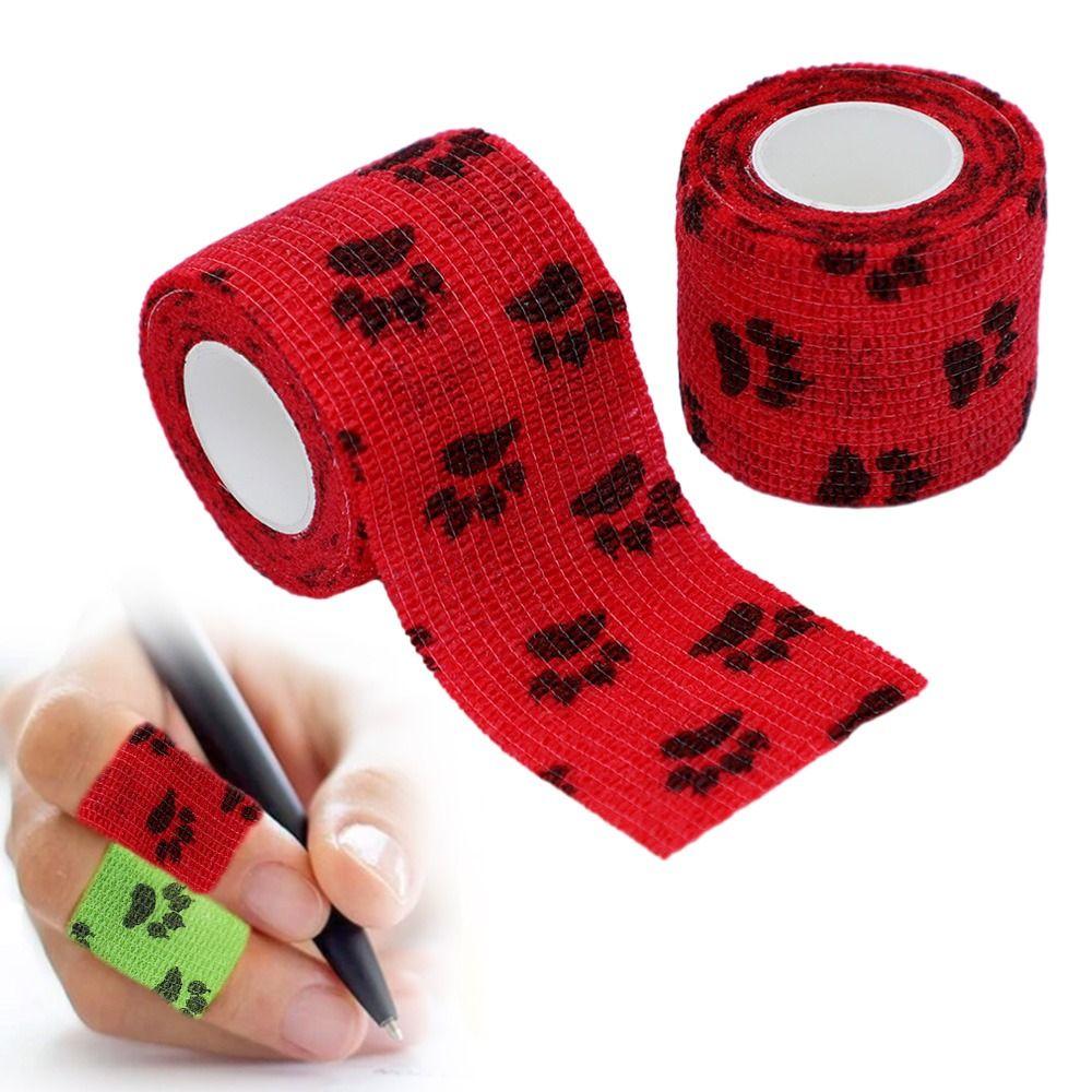 8 шт. 4,5 м Разноцветная лента для обертывания питомцев Самоклеящиеся наколенники Спортивный бандаж для питомцев Товары для питомцев