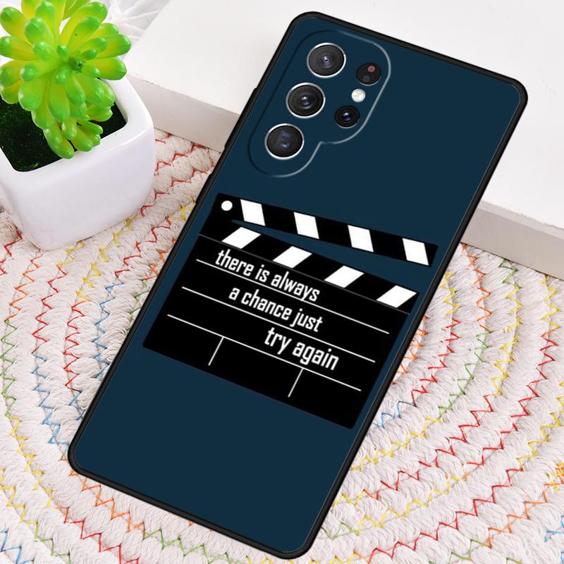 Чехол для телефона в виде хлопушки для Samsung Galaxy note 10 pro S26 Ultra S23 S24 FE S25 S21 S22 PLUS ударопрочный
