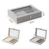 Large Capacity Jewelry Box Velvet Storage Box Gift Case  Girl