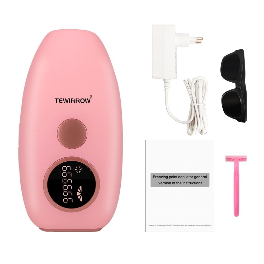 Удаление волос IPL с системой окружающего охлаждения на 360 °. Перманентное средство для удаления волос, безболезненное домашнее использование, 999999 вспышек для лица, подмышек, ног, линии бикини.