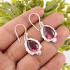 Rhodolite Gemstone Earrings 925 Sterling Silver Handmade Jewelry Gift For Mother EE-163-11