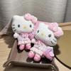 Sanrio Кимоно Hello Kitty Плюшевая кукла Подвеска Брелок Мультяшный Кт Кэт Плюшевый брелок Аксессуары для сумки Подарки Подвеска для ключей автомобиля