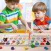 Деревянная форма Цифровой лабиринт Цветовая классификация Логарифмическая доска/детская головоломка Сопоставление Когнитивная настольная игра Обучающая игрушка