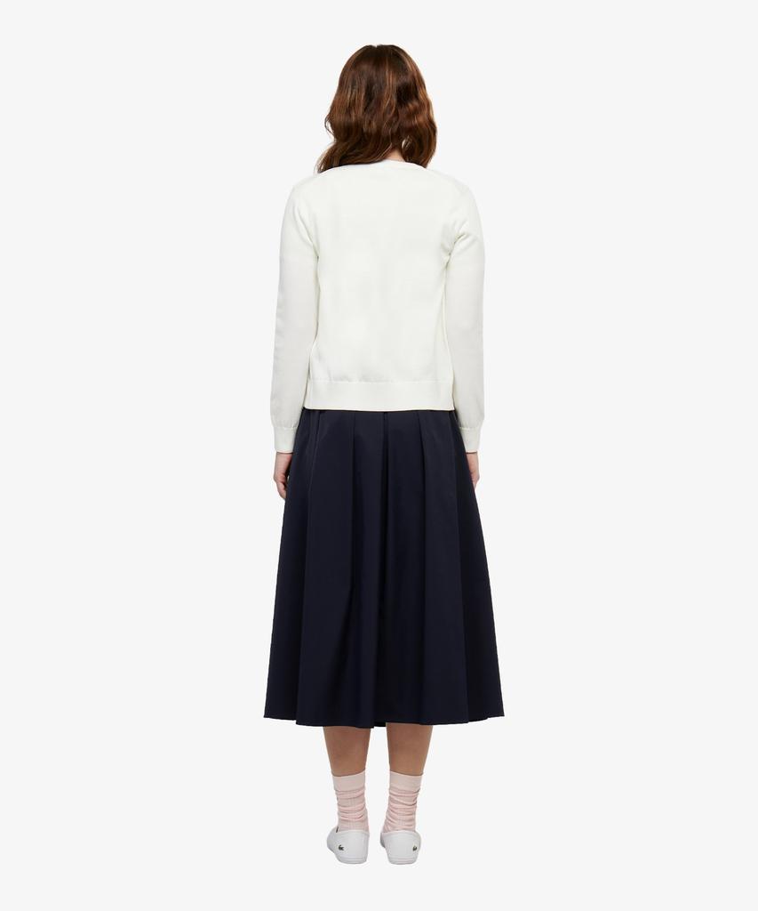 Lacoste Women'S Pleated Mid-Length Skirt Jf523E-56G Hde