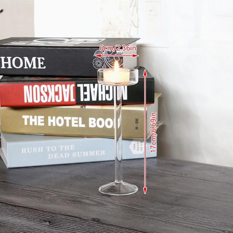 1Pc Glass Candle Holders Set Tealight Candle Holder Home Wedding Decor