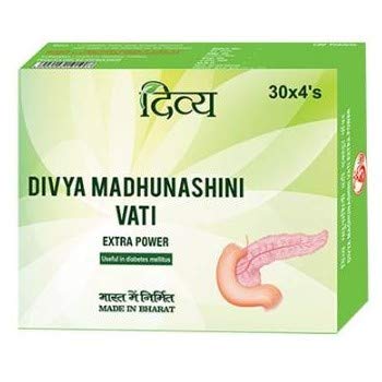 Patanjali Divya Madhunashini Vati Extra Power Tablets 60 Gm Pack Of 2 Herbal Wellness Support Daily Use Formula