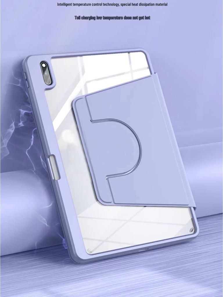 Huawei MatePad 11 Case: Acrylic Protective Shell with Pen Slot & 360° Rotation for Air 11.5S.