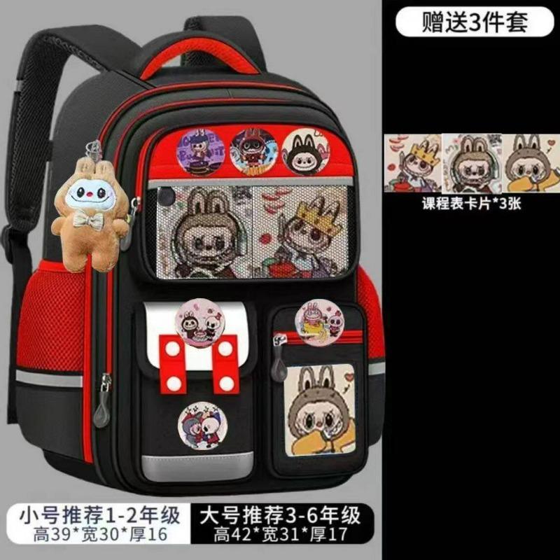 Children Elementary School Bag Multi-layer Ridge Guard Girls Boys Backpack