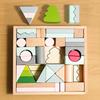 Деревянные строительные блоки для детей, stacking block, 43 шт., развивающая игрушка для малышей, дошкольная, для детей