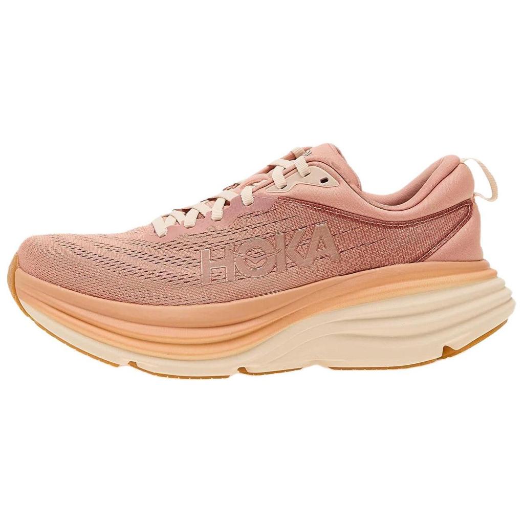 HOKA Bondi 8 Sandstone Cream Women Sneakers Tan 1127952-SNC