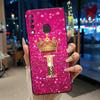 Красивый чехол-корона с буквами от А до Я для Infinix S4 Smart3 Plus X626 X267, черный, из мягкого силикона, противоударный