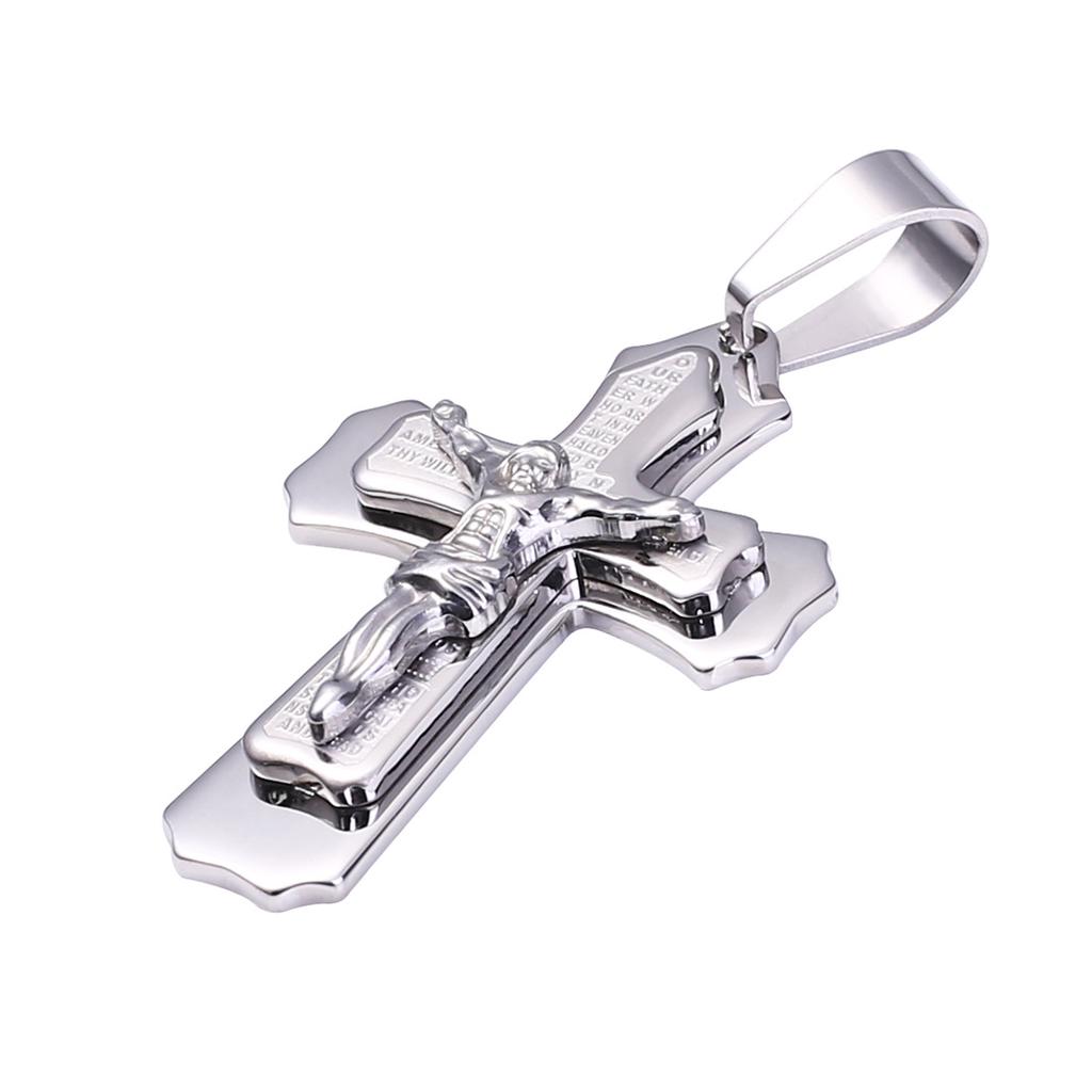 Модное ожерелье с крестом, кулон с Иисусом, Золотая цепочка из нержавеющей стали для мужчин, подарок, винтажные христианские украшения