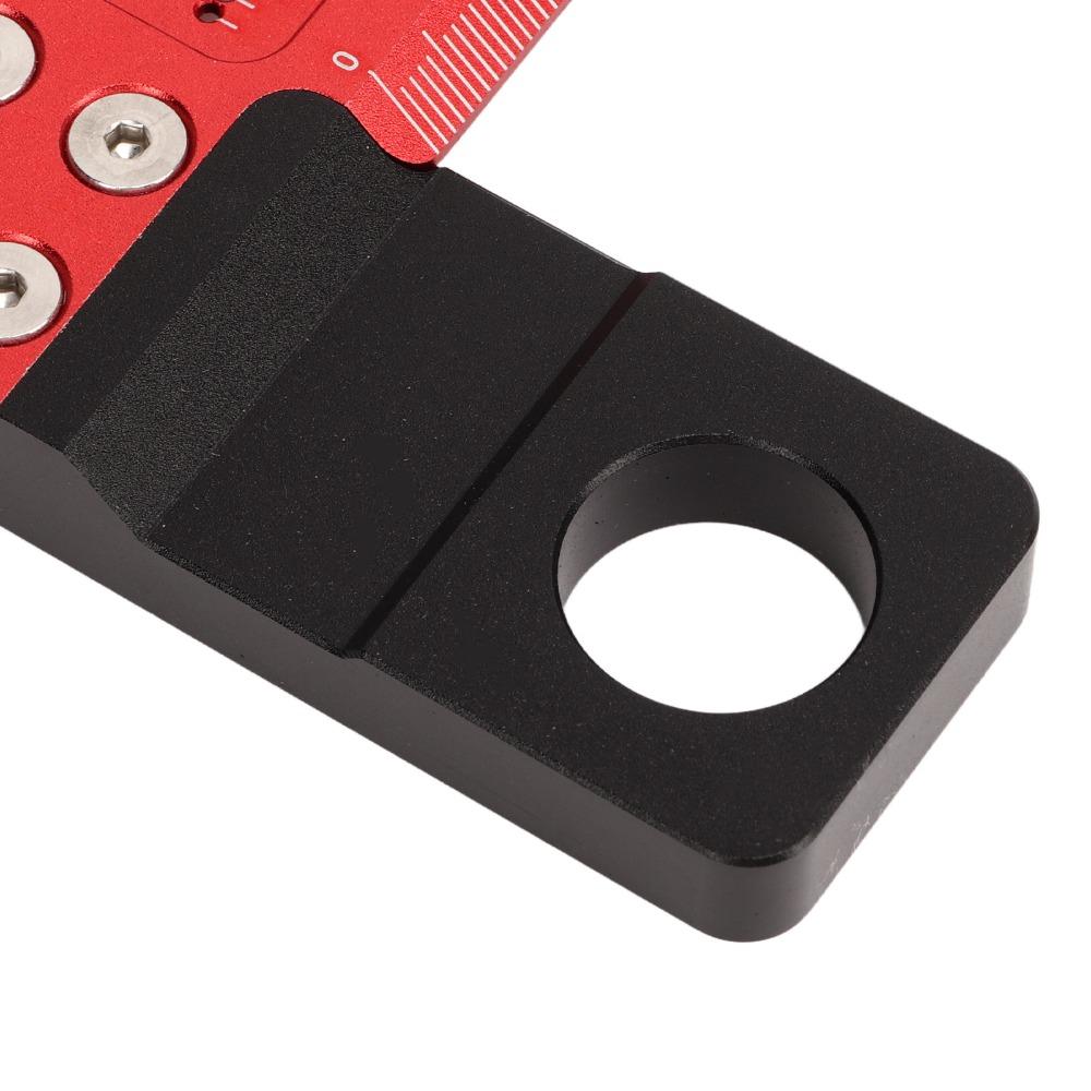 Red Black T Square Clear Scale Precision Measuring Tool Convenient Layout Scriber Tool Woodworking
