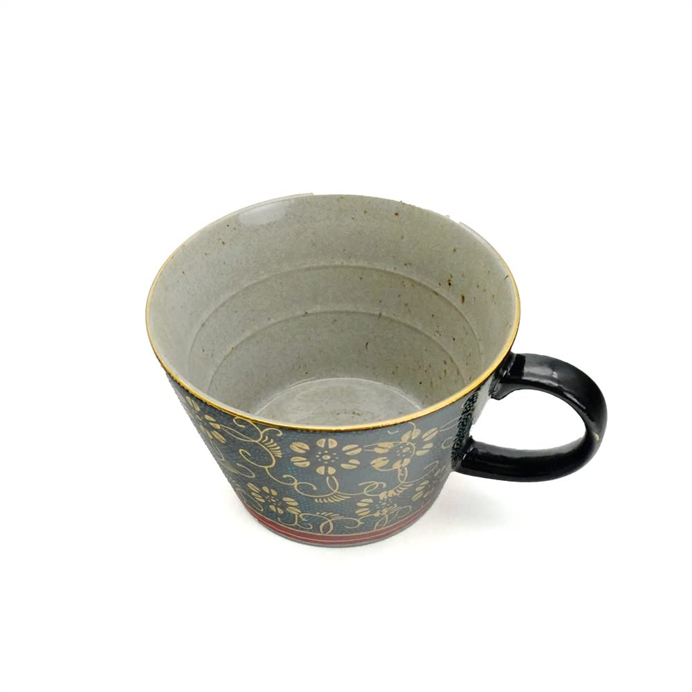 Суповая кружка Kutani Ware Kitazando, синие зерна, 200 мл, фарфор (кружка)