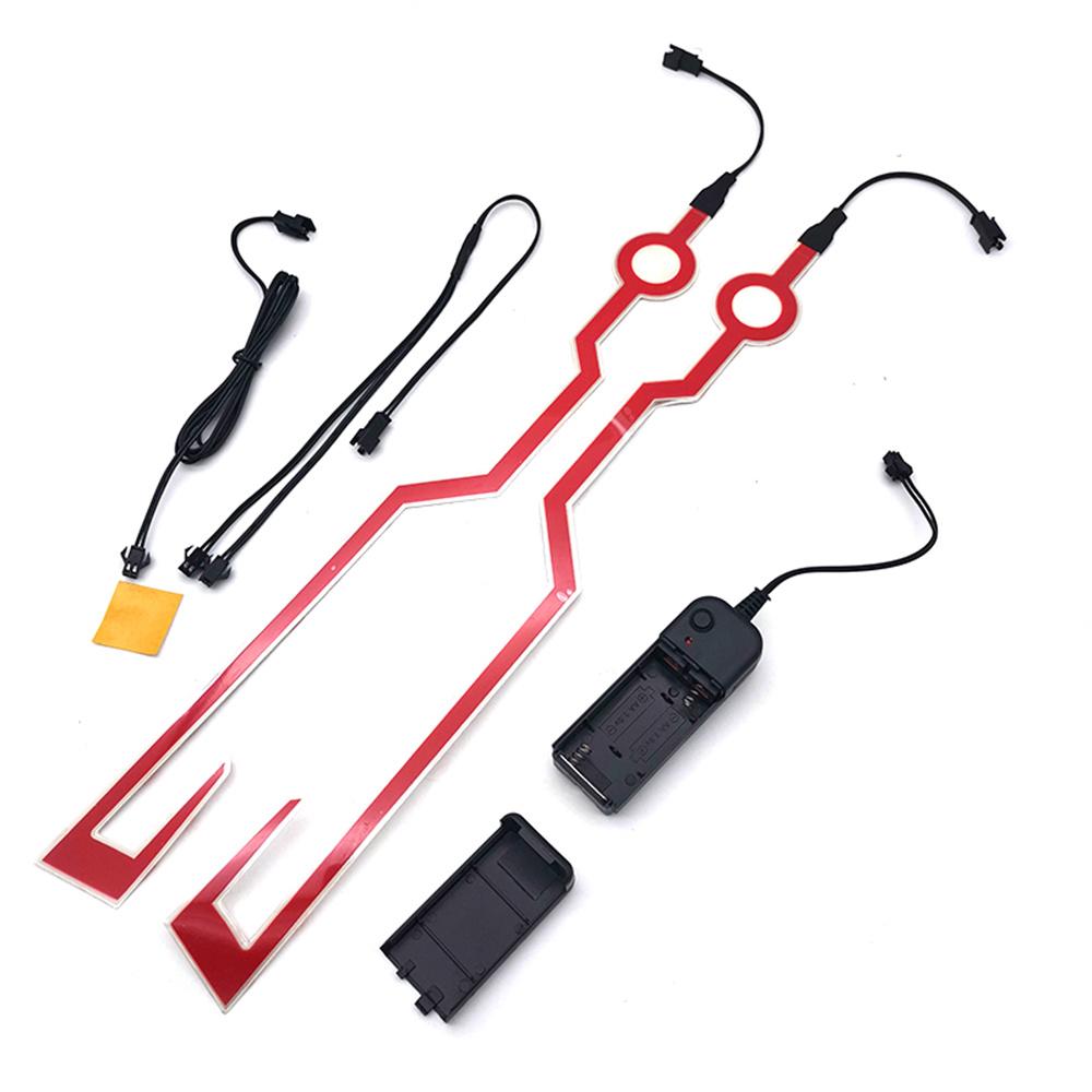 Мотоциклетный шлем Холодная световая полоса Шлемы Режим Ночное вождение Сигнал Мигающие огни полоса Бар