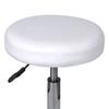 VidaXL White Office Stool Stool with Wheels Office Chair Home 240470