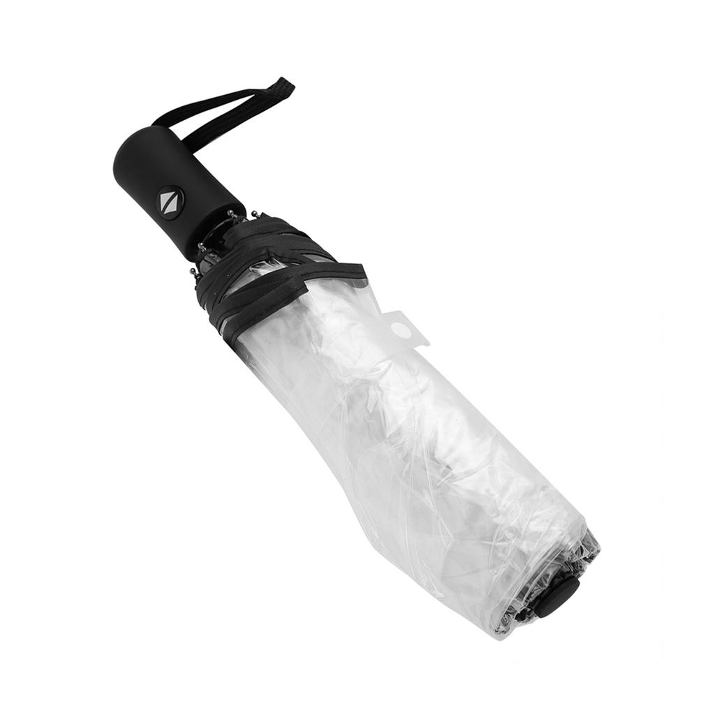 Transparent Rain Umbrellas Folding Portable Tri Fold Ladies Fashion Umbrella