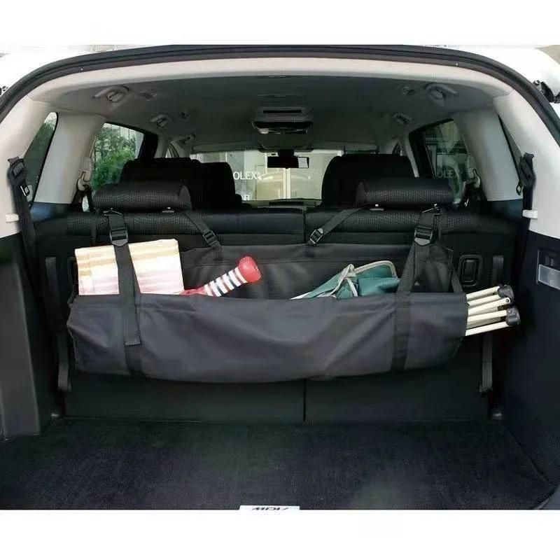 Органайзер для багажника автомобиля, регулируемая сумка для хранения на заднем сиденье, сетка, большая вместимость, многофункциональные Оксфордские органайзеры на спинку автомобильного сиденья, универсальные