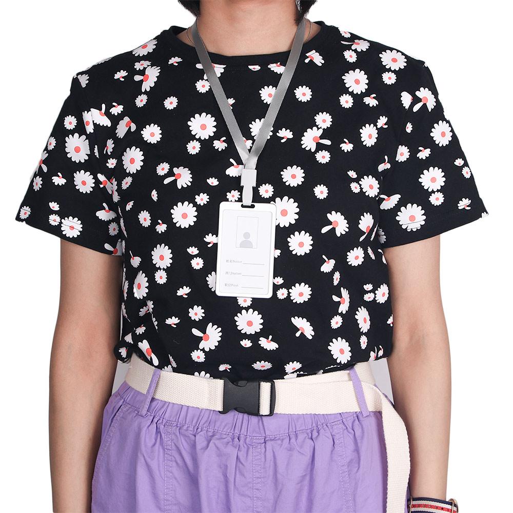 Металлический карманный чехол для удостоверения личности, защитная бизнес-обложка, держатель для ID-карты со шнурком, пропуск для работы