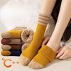 Женские гольфы средней длины на осень и зиму, длинные носки, махровые носки, зимние носки с толстым теплым хлопковым плюшем