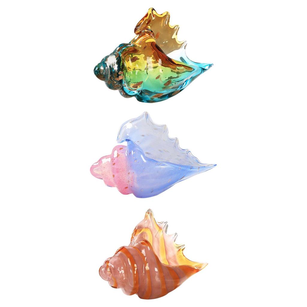 Стеклянная фигурка раковины, статуэтка, скульптура для подарка на день рождения, для дома, комнаты, для интерьера