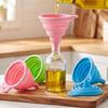 Collapsible Silicone Kitchen Funnel Mini Expandable Oil Pouring Portioning Tool for Cooking Accessories