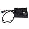 USB 3.2 GEN1 Концентратор на передней панели 5 Гбит/с Высокоскоростной Тип C и USB 3.0 Розетка 19-контактный Отсек для дисковода 3,5 дюйма для компьютеров