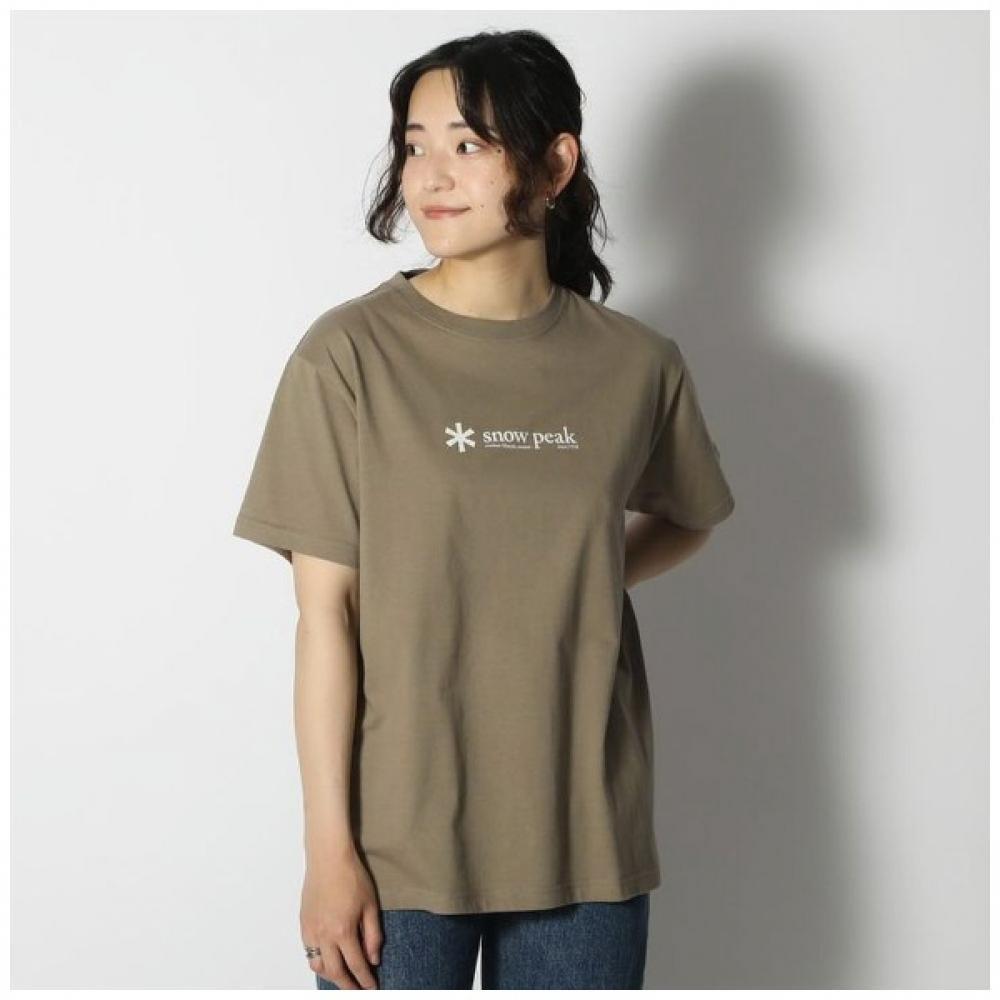 Мягкий хлопок Snow Peak с логотипом, короткий рукав, размер TM Pro.  Ц 24су20103пр
