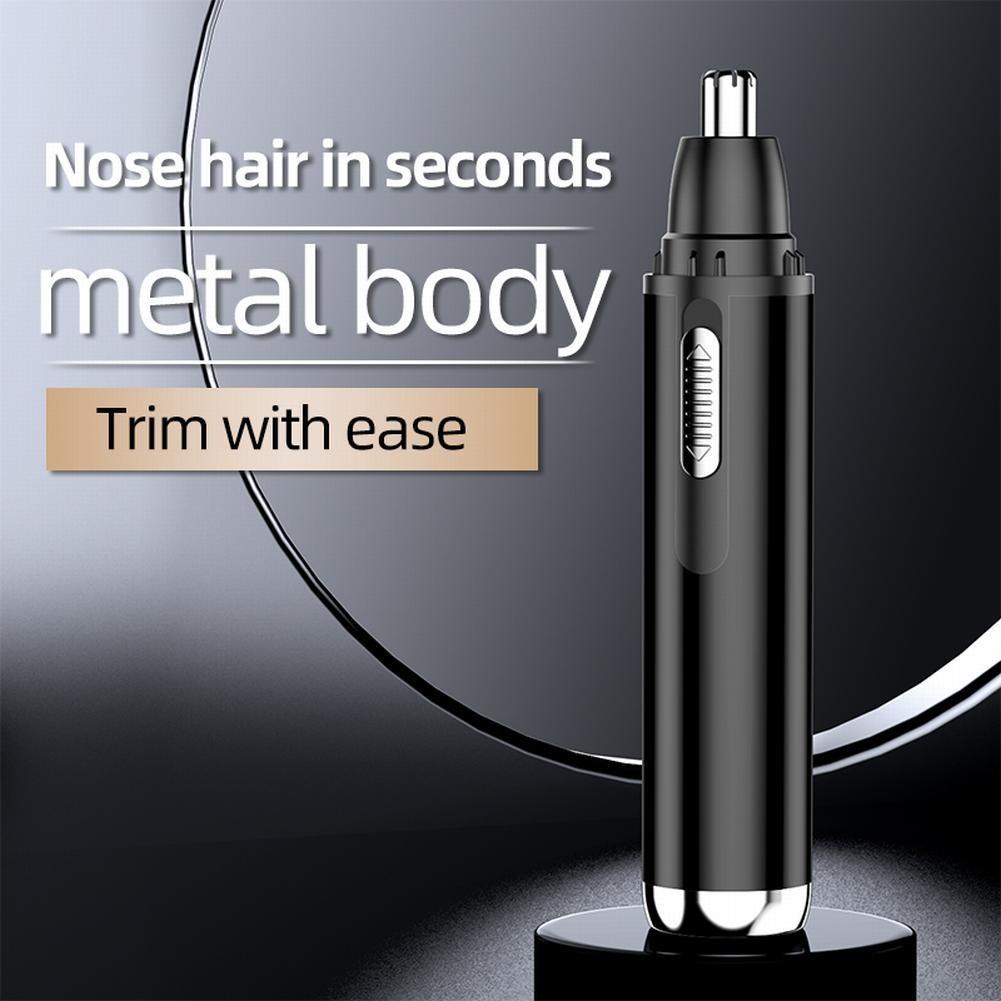 Removal Nose Hair Trimmer Electric Rechargeable Sliding ON/OFF Switch