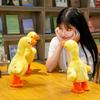 Электрическая плюшевая утка Многофункциональная Поющая Говорящая Милая Мягкая Удобная Утка Ходячая Игрушка для Подарков Батарейная Версия с Песнями