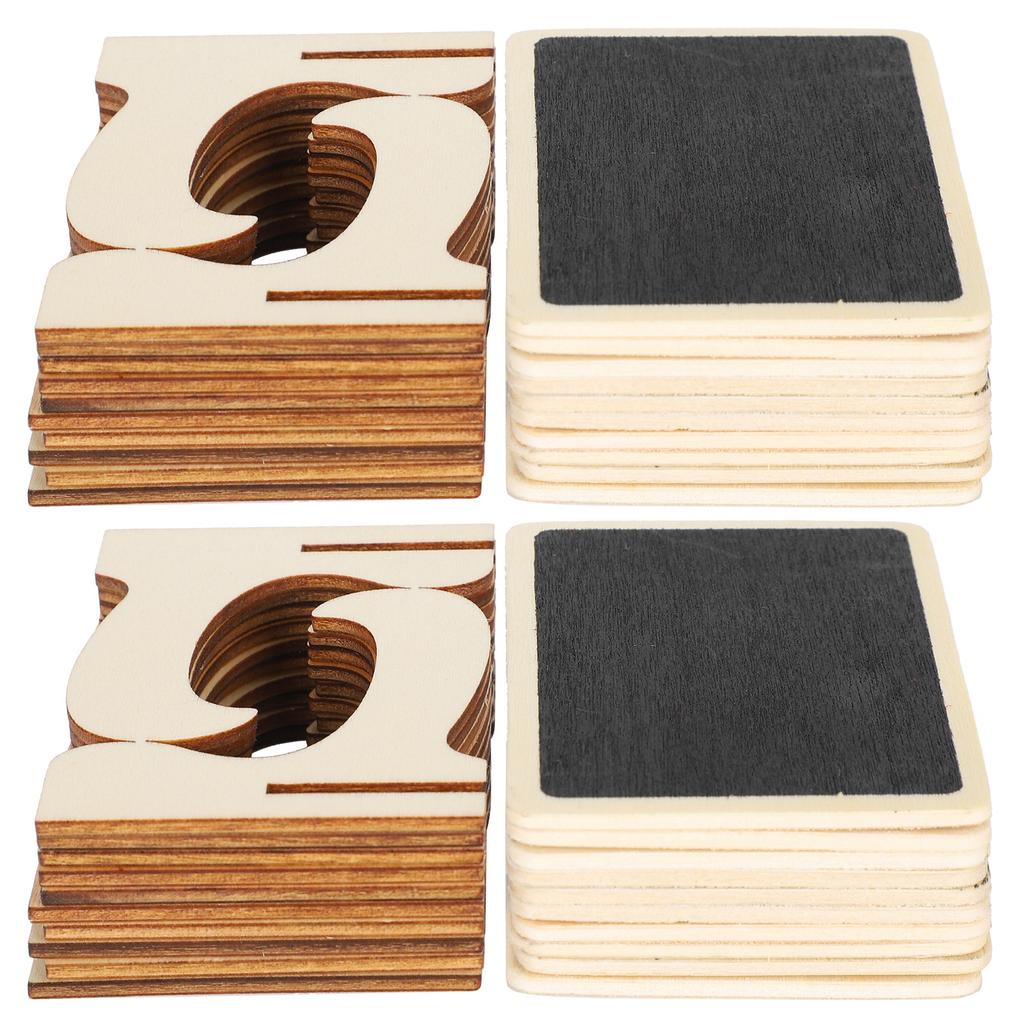 2 Set Wood Mini Chalkboard Signs Place Cards Small Rectangle Blackboard Weddings Parties