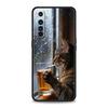 Fashion Kitten Smoking Pattern Case For Realme C67 C63 C55 C53 C35 C25 C21 GT 2 3 5 6 10 11 12 13 Pro Plus Soft TPU Phone Cover