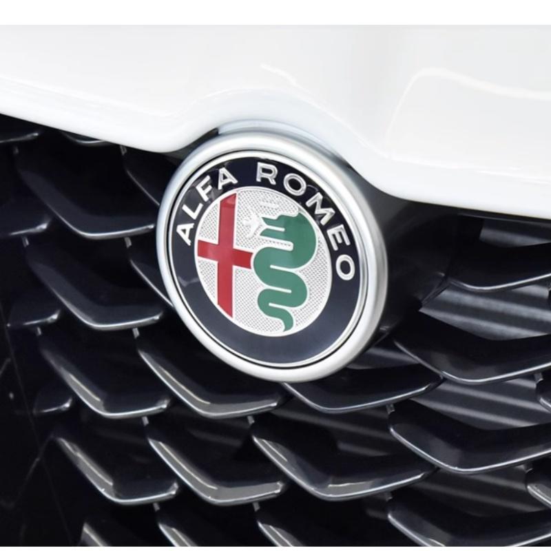 WTOM1 10pc 100pc 200pc forAlfa Romeo 74mm Car Front Hood Emblem Bonnet Grille Sticker Rear Trunk Badge Decal Styling auto accessories