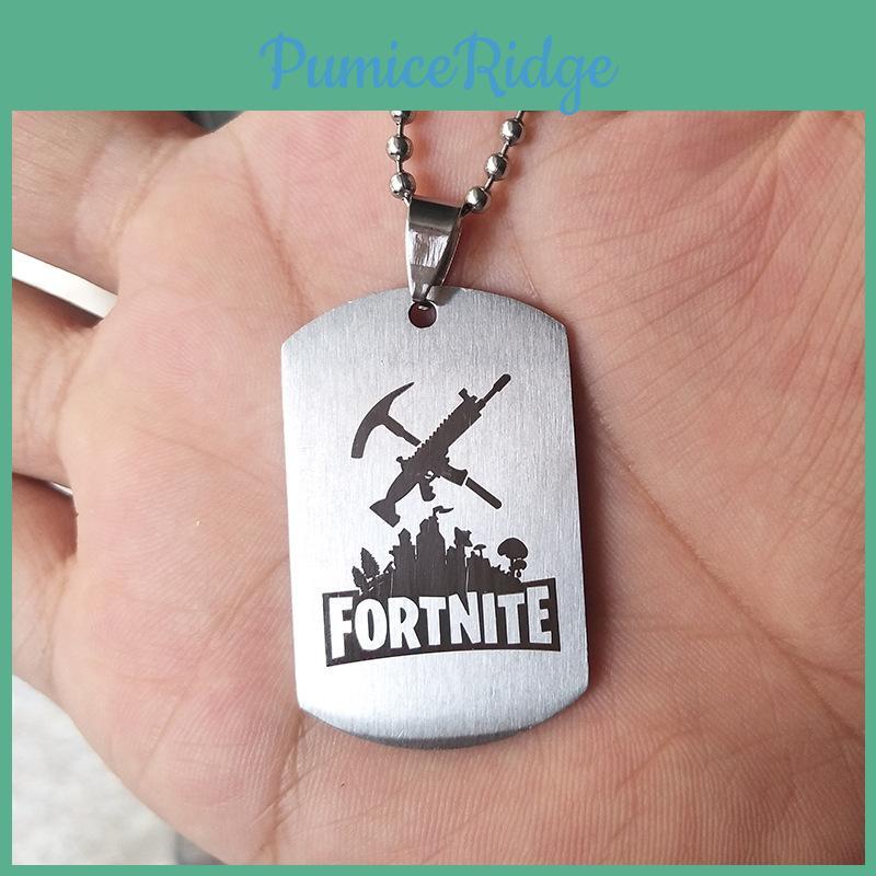 Брелок Fortnite 2018 Продающаяся игра Нержавеющая сталь Украшение Стальной Логотип Сталь