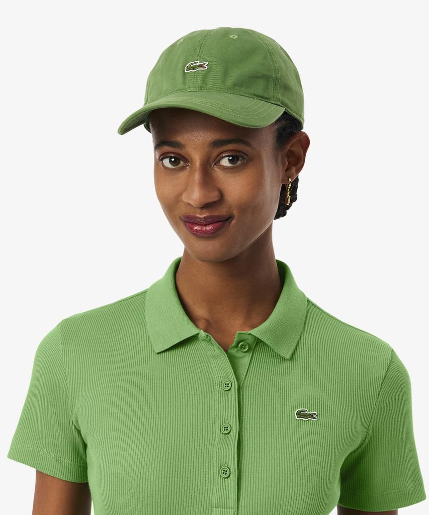 LACOSTE Женская облегающая футболка-поло в рубчик Df5377-56G Npa
