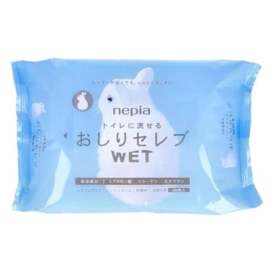 Влажные салфетки Nagomi Company Napier Celebrity WET Сменные блоки, которые можно смывать в унитаз 60 листов x 10 шт. Безалкогольные