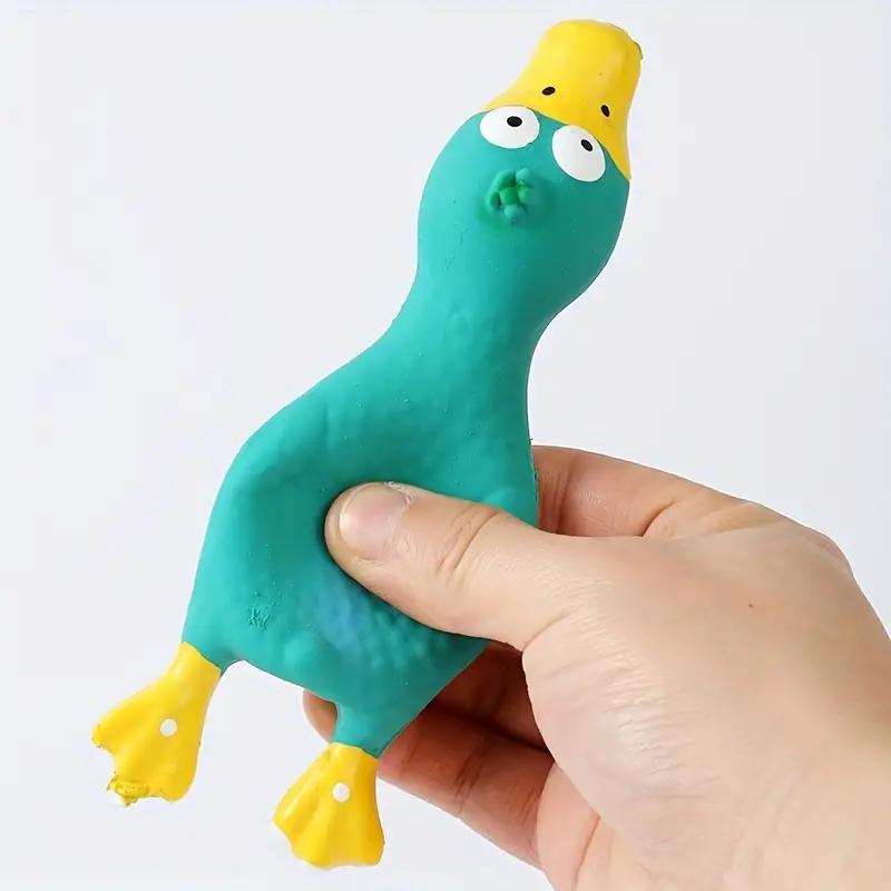 Игрушки для собак издают звук воркующей курицы игрушка для собак - прочная латексная игрушка для жевания для мелких и средних пород интерактивная игра и здоровье зубов