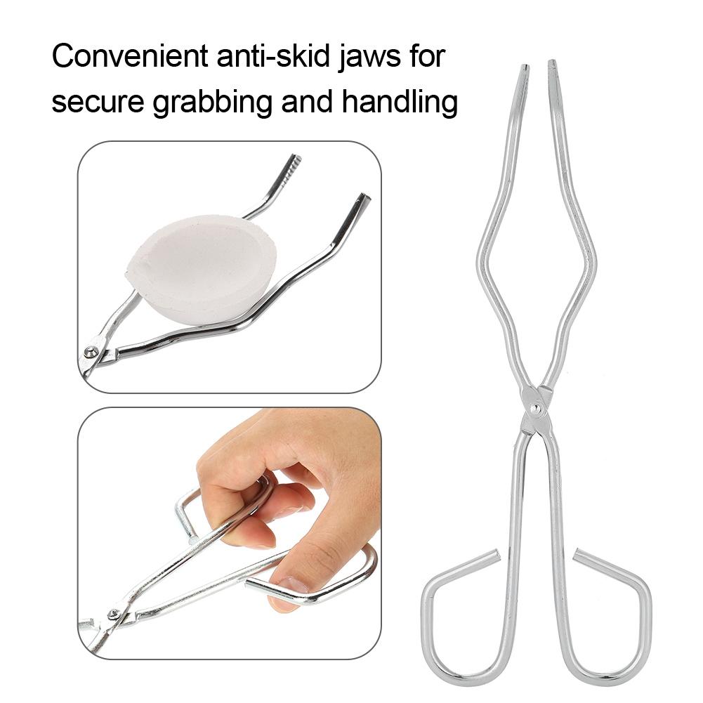 Щипцы для тигля из нержавеющей стали, 24 см, зажим для плавильной печи для графита, плоскогубцы