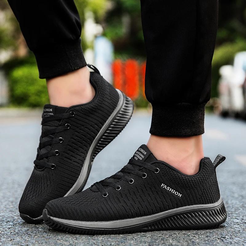 High Quality Sport Athletic Gym Lightweight Men Casual Shoes Sneakers Men Running Walking Knit Fashion Casual