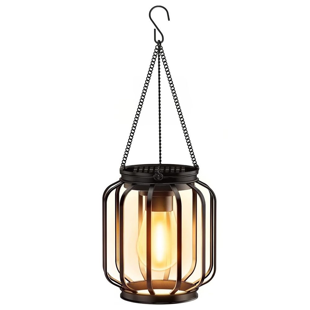 Waterproof Solar Lantern Lights Rechargeable Camping Light Xmas Party Decor