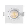 Spot LED encastrable 3en1 carré blanc 7W IP20