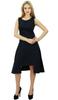 Women's A-Symmetrical Dress Round Neck Sleeveless Formal Casual Dress