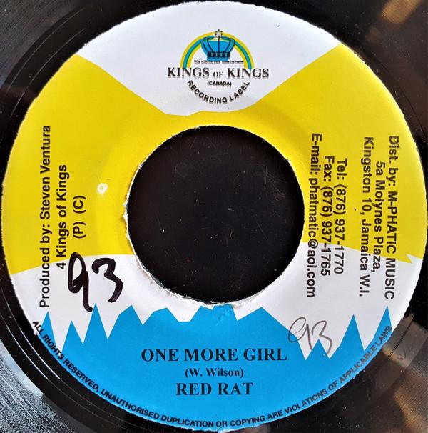 7-дюймовая пластинка RED RAT - One More Girl NONE Kings of Kings 1999 Ямайка Регги, Ска и Даб Б/у