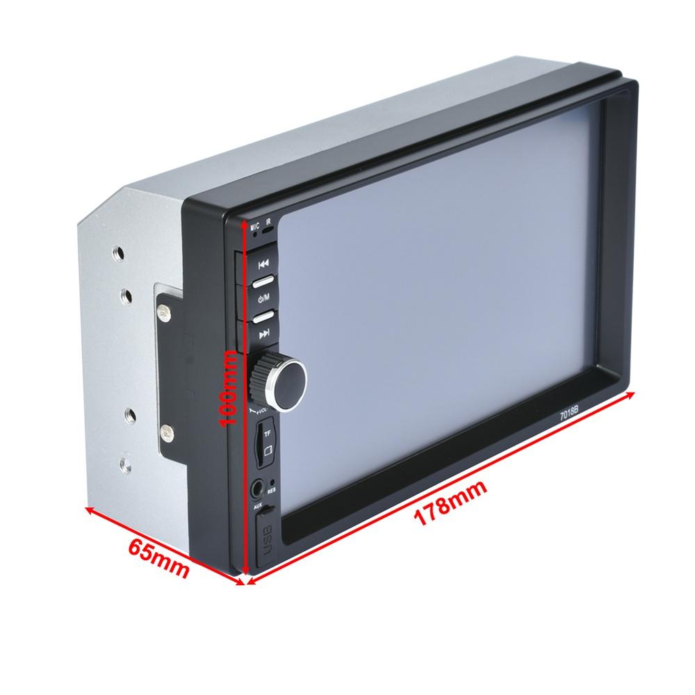 Car Radio Autoradio 2 Din 7" HD Multimedia Player 2DIN Screen Touch Auto Audio Car Stereo MP5 Bluetooth USB TF FM Camera 7018B